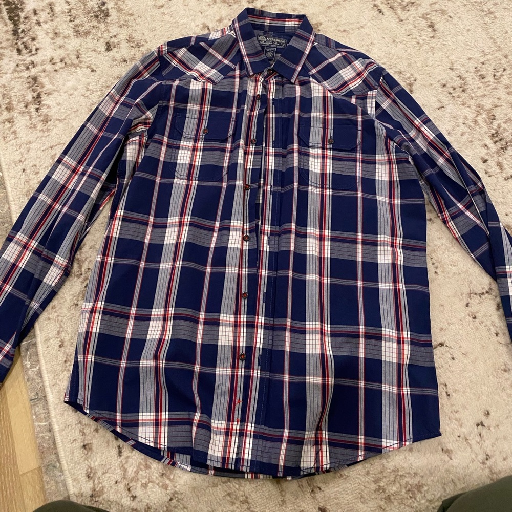 Mens Button Down Long Sleeve